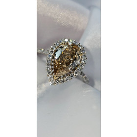 Кольцо из белого золота с бриллиантами 1,990 ct в стиле Cartier